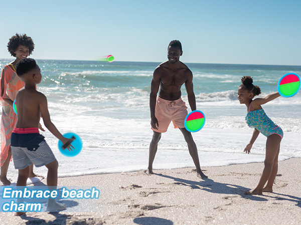 toss and catch veclro ball set velcro ball and catch game kids toys beach toys outdoor toys