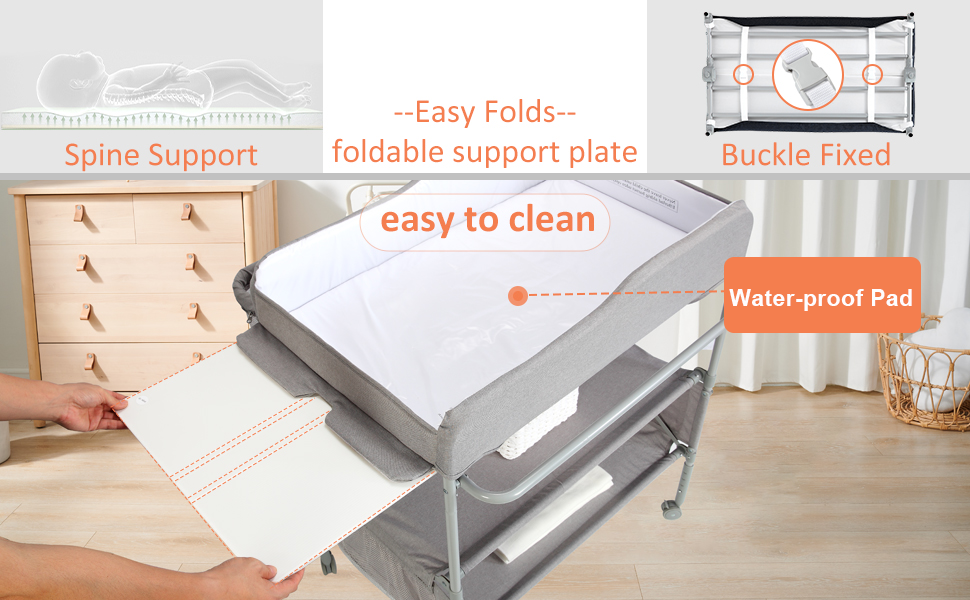 water proof white changing table pads