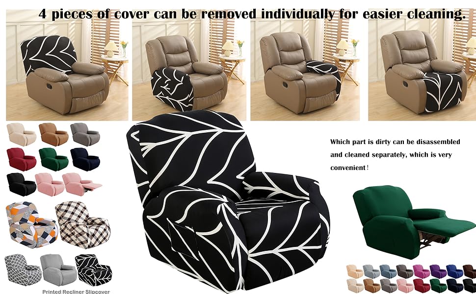 Rosnek Recliner Covers Stretch Recliner Chair Covers 4
