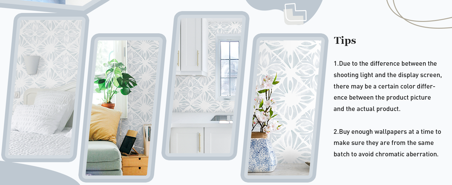 Fiula Geometric Peel and Stick Wallpaper Boho wallpaper78.7