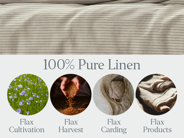 Amazon.com: Ella Jayne Luxury 100% French Linen Duvet Cover