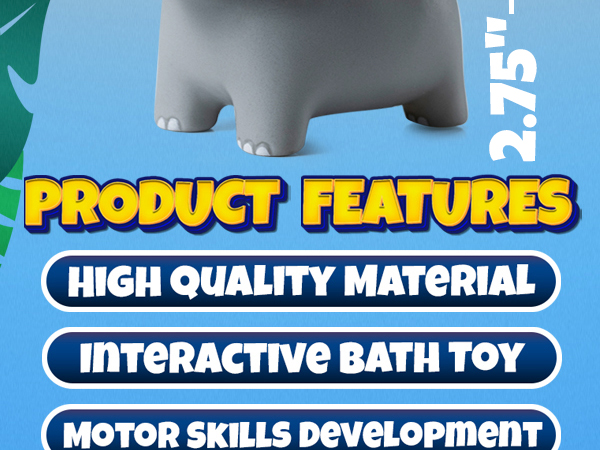 Zoo Animals Bath Toys Bath Tub Toys Cake Decor, Table Decorations 
