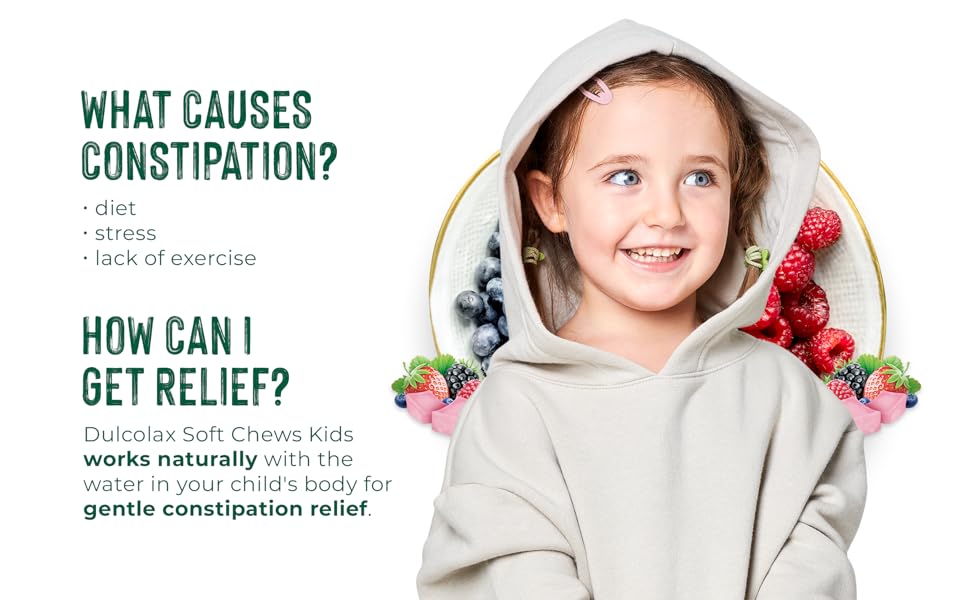 Dulcolax Soft Chews, Wild Berry, Dependable, Predictable, and Gentle