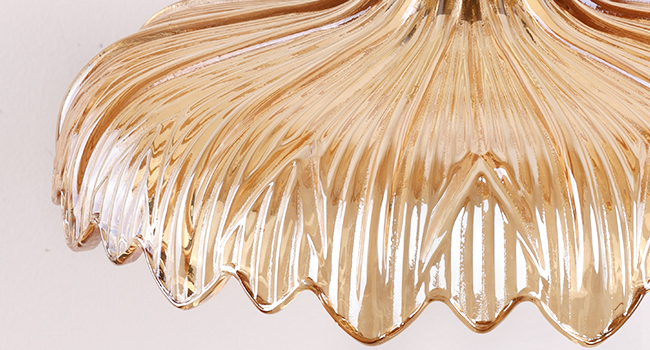 Shenmoyl Semi Flush Mount Vintage Lights Fixture with Amber