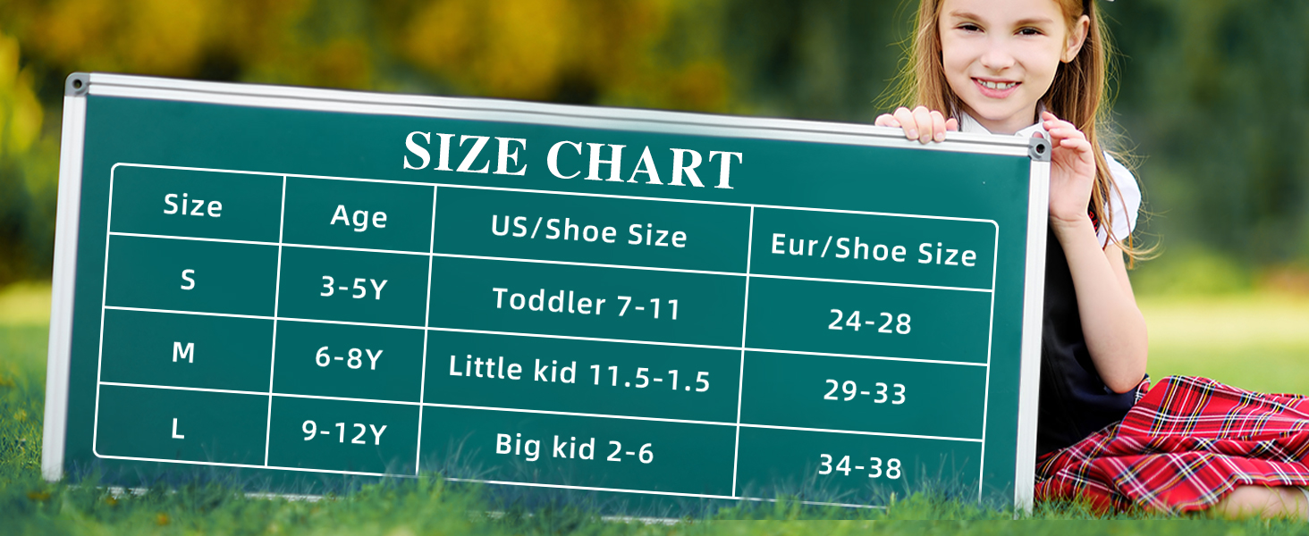 6 Pairs Kids Socks for Girls School Uniform