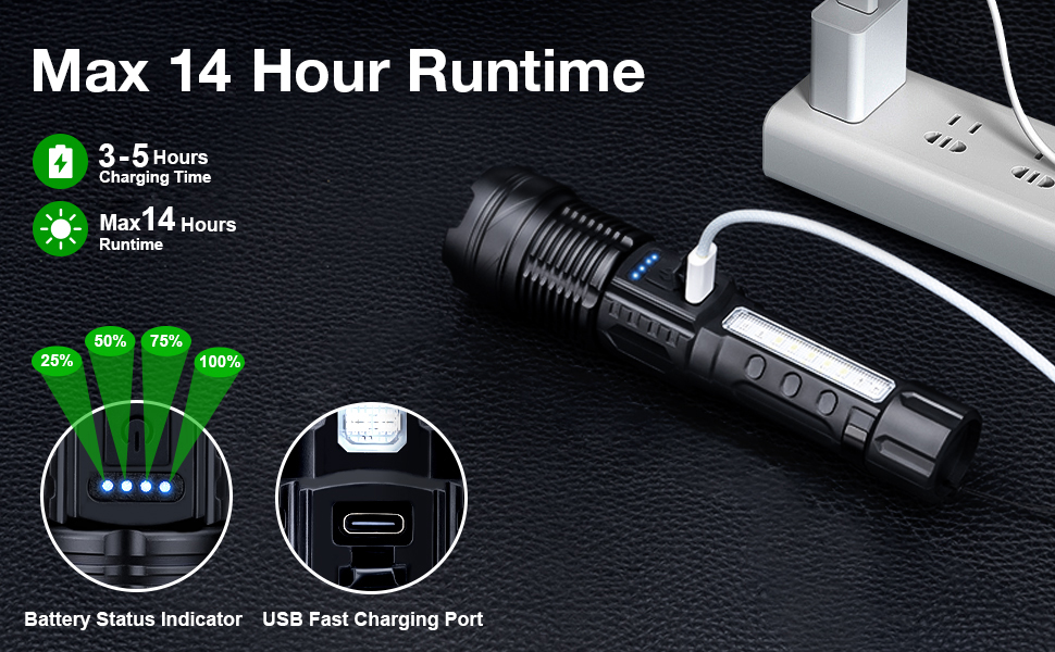  rechargeable flashlights high lumens