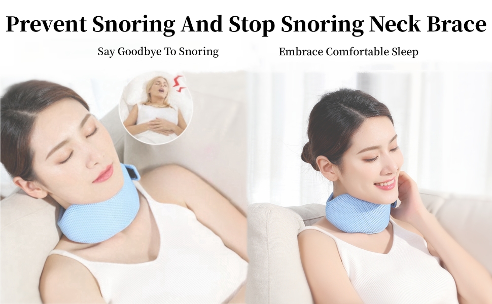 Anti Snoring Neck Brace, Comfortable Fixed Sleep Stop Snoring Jaw and
