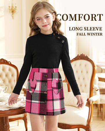 girls plaid skirt