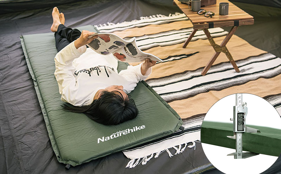 Naturehike Self Inflating Sleeping Pad 2 inch Thick Durable Camping