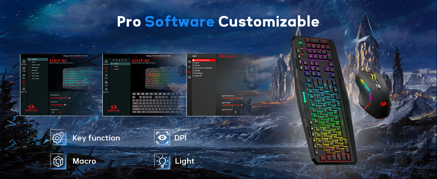 Redragon S101-PKS Gaming Keyboard and Mo... 19 Gaming Keyboard and Mouse