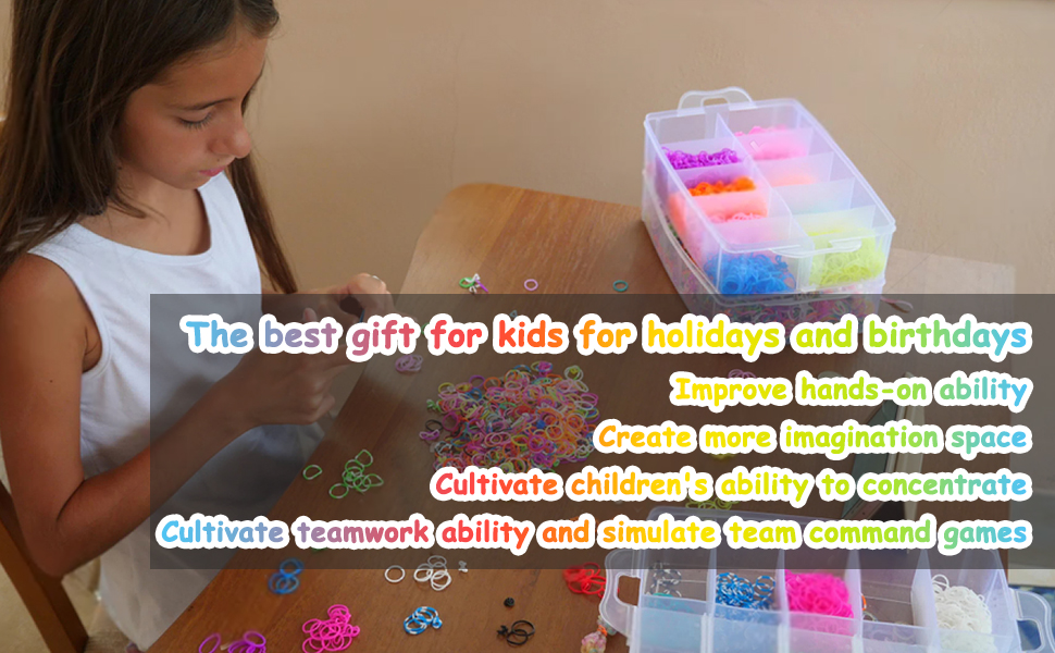 IFUCTYE Rubber Band Bracelet Kit with Hooks,15000 Rubber