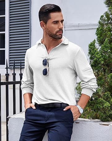 mens knit polo