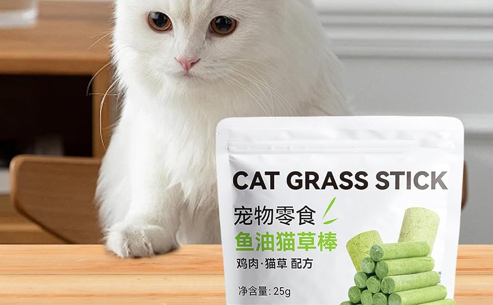 Pet Cat Grass Chewing Toy Chew Stick Indoor - Cat Treat Snack Stick | Cat Grass Sticks Snacks | Pet Supplies for Indoor and Outdoor Cat Kitten | Organic Cat Grass for Indoor Cats Best Cat Grass 9 Pet Cat Grass Chewing Toy
