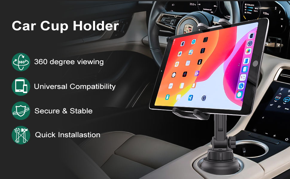 Car Cup Tablet Holder Mount
