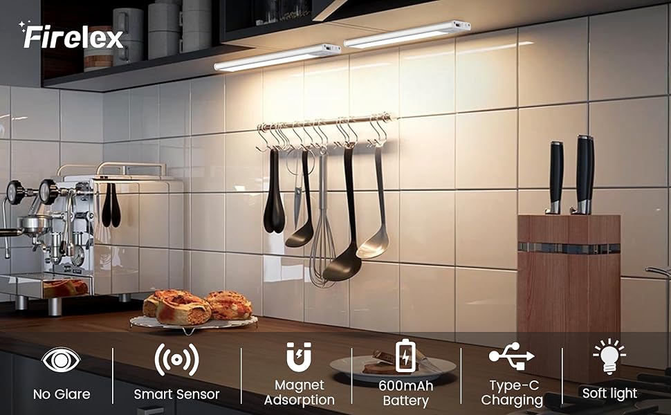 2 Pack Under Lights Wireless Under Lighting Motion