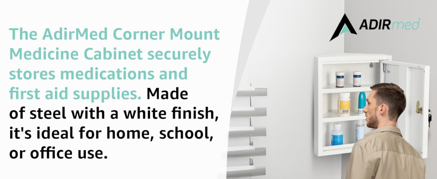 AdirMed corner mount medicine cabinet