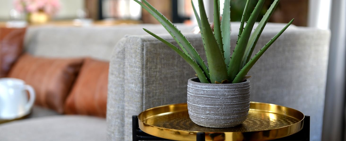 Gold side table