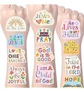 Yoyuspy Christian Temporary Tattoos Gifts - 192PCS Christian Bible Verse Tattoos Temporary for Ki...