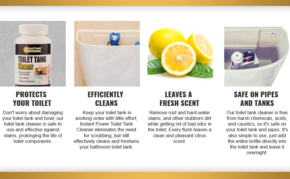 Instant Power Professional Toilet Tank Cleaner,1 lb,Bottle