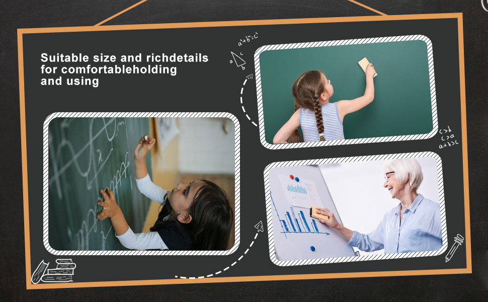 Chalkboard Eraser 12 Pcs Chalk Board Erasers Bulk Campus Style Whiteboard Eraser