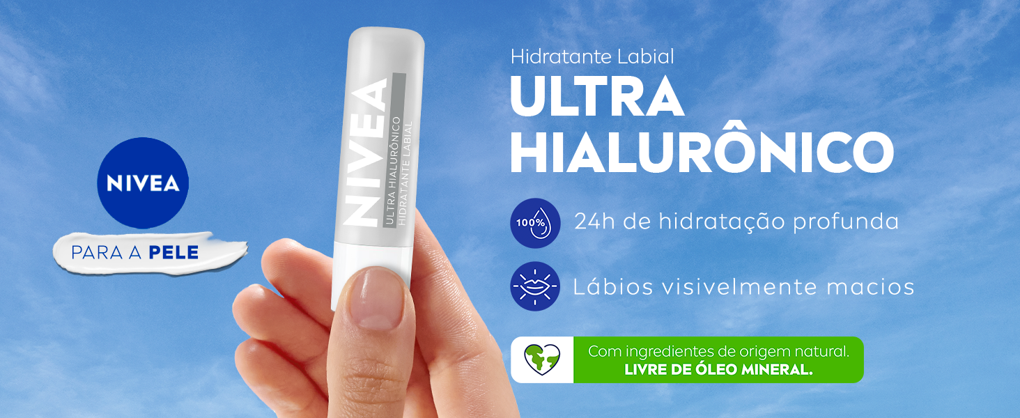 Ultra hialurônico 24 horas de hidratação profunda & lábios visivelmente macios