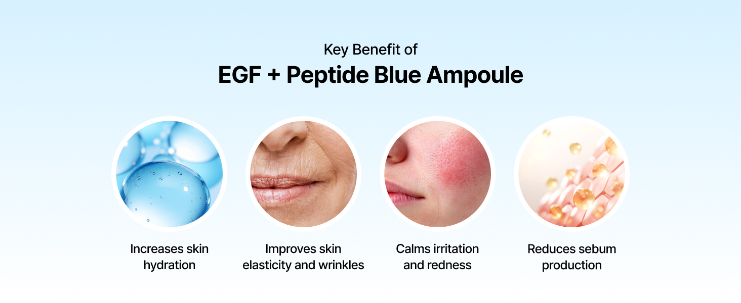 Hydrating serum, soothing ampoule, wrinkle care, sebum control, multi-benefit skincare, EGF peptide