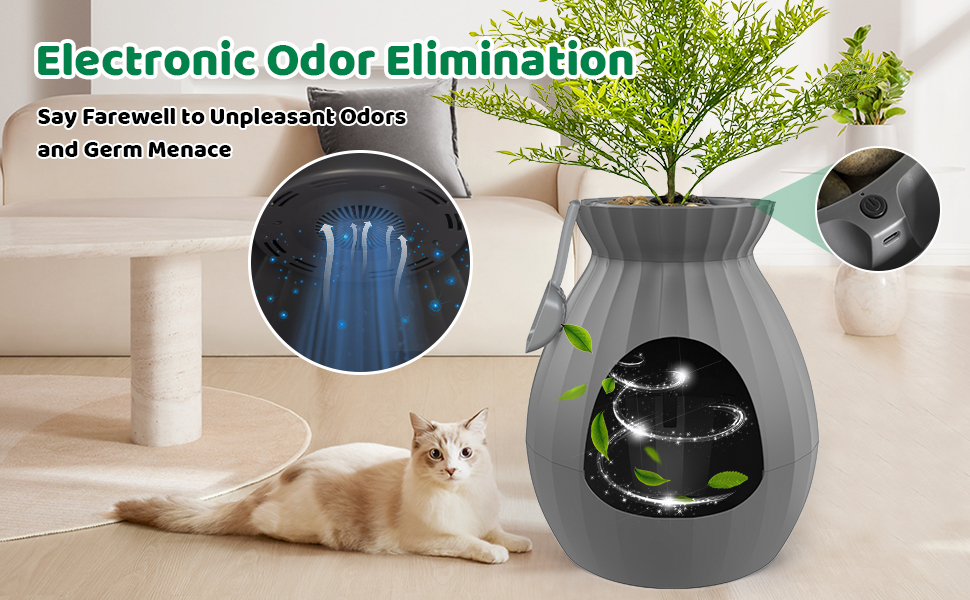 Hidden Litter Box, NCDCNI Extra Large Cat Plant Litter Box