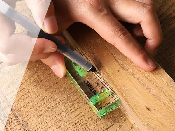 BETHEL Small Mini Bubble Level - 90°/180° Shatterproof