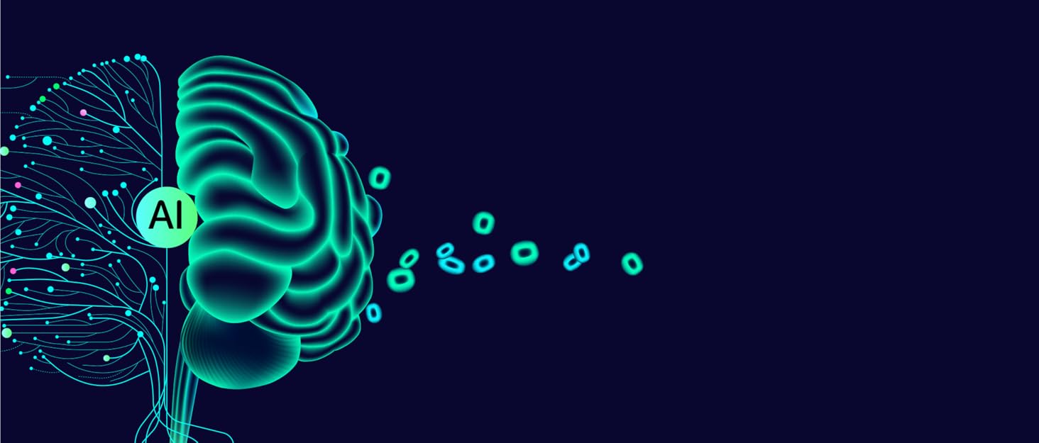 Wiley AI Brand Store background image showing a digital brain