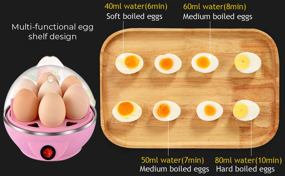  Egg Boiler Electric Automatic Off 7 Egg Poacher    SPN-RECPP