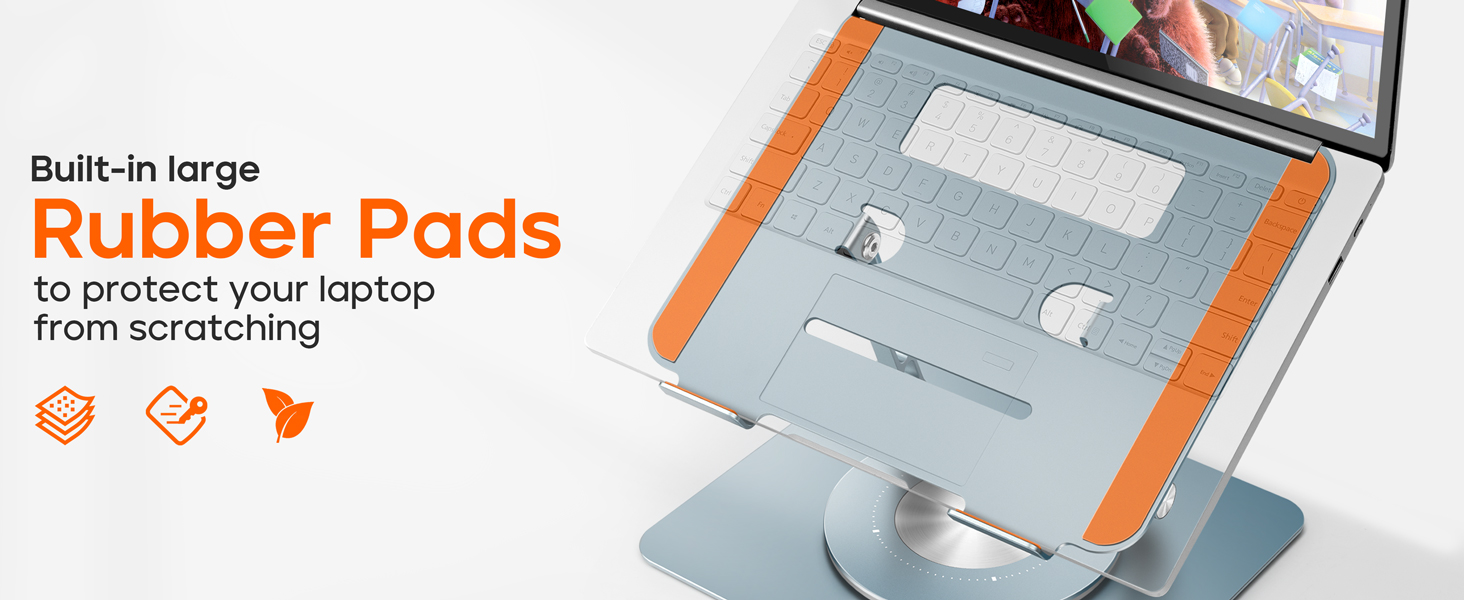 KOGODA Ergonomic Laptop Stand with 360° Rotating Base