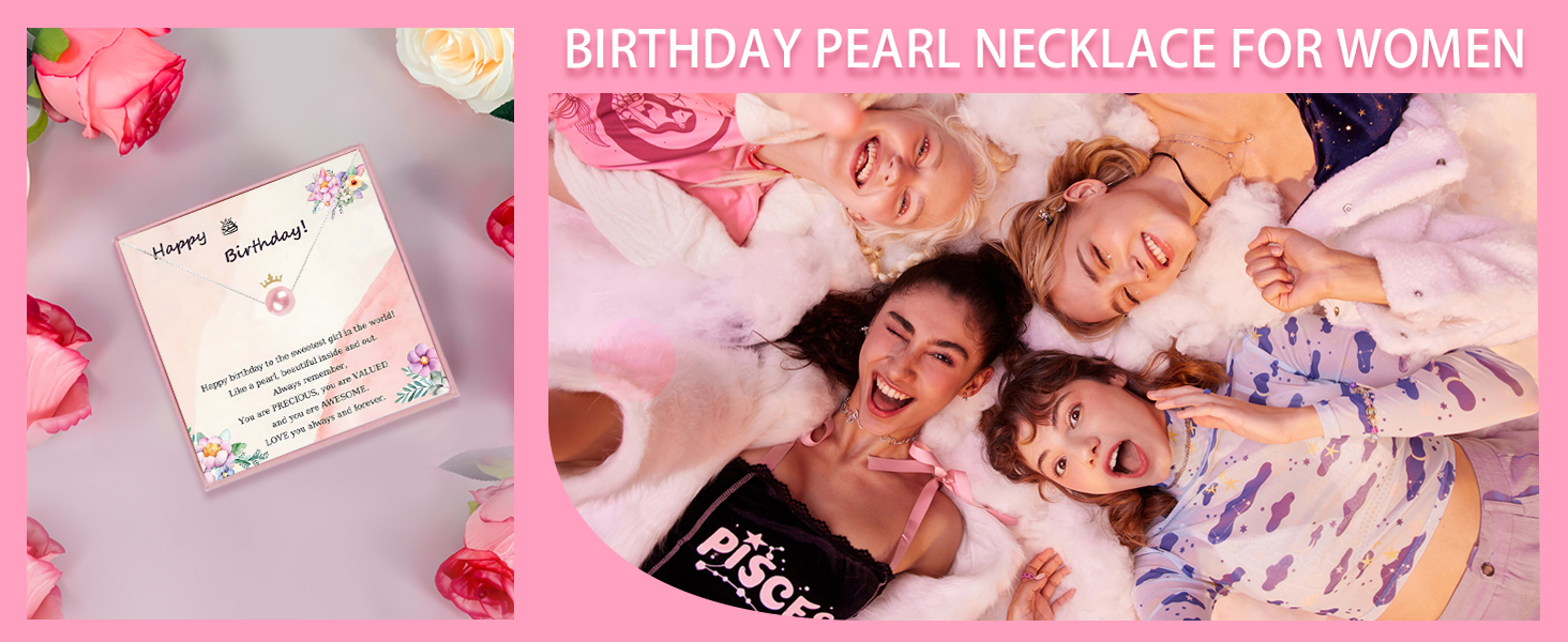 Text reads 'BIRTHDAY MARKETING IDEAS FOR WOMEN'. Collection of pink-tinted images showing celebration scenes with gifts and decorative elements.