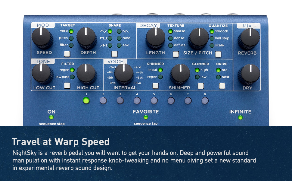 Amazon.com: Strymon NightSky Time-Warped Reverberator Reverb