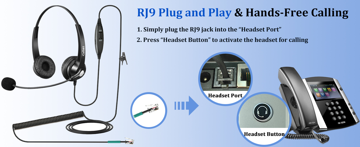 rj9 phone headset