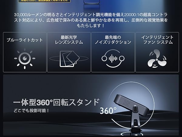 Amazon.co.jp: プロジェクター 4K 小型【Netflix公式ライセンス & 超