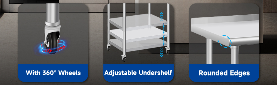 stainless steel table