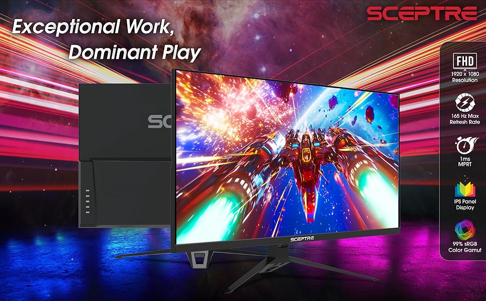 Amazon.com: Sceptre New IPS 27-inch Gaming Monitor 180Hz 1ms