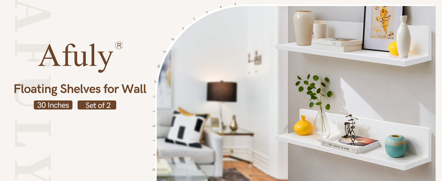 long floating shelves for wall