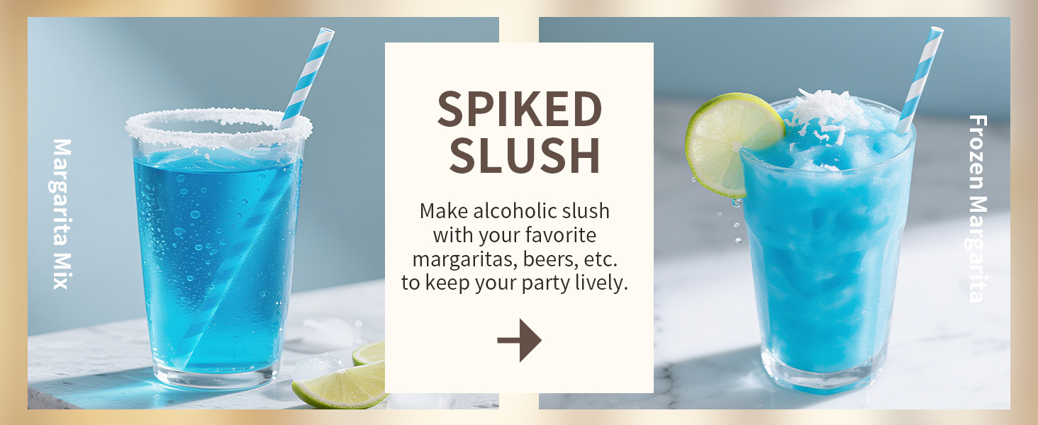 spiked slush alcoholic slush margaritas beers