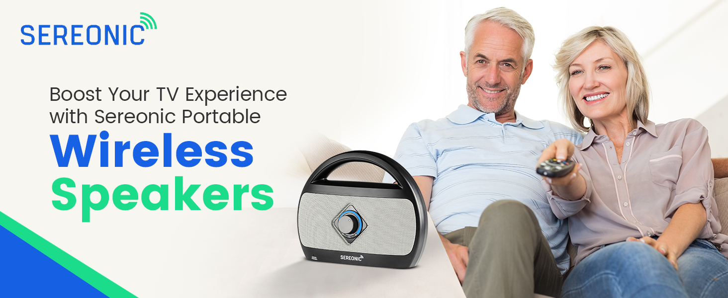 BT-300PRO Wireless TV Speaker for Hard of Hearing elderly seniors