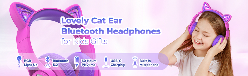 kids bluetooth headphones girls
