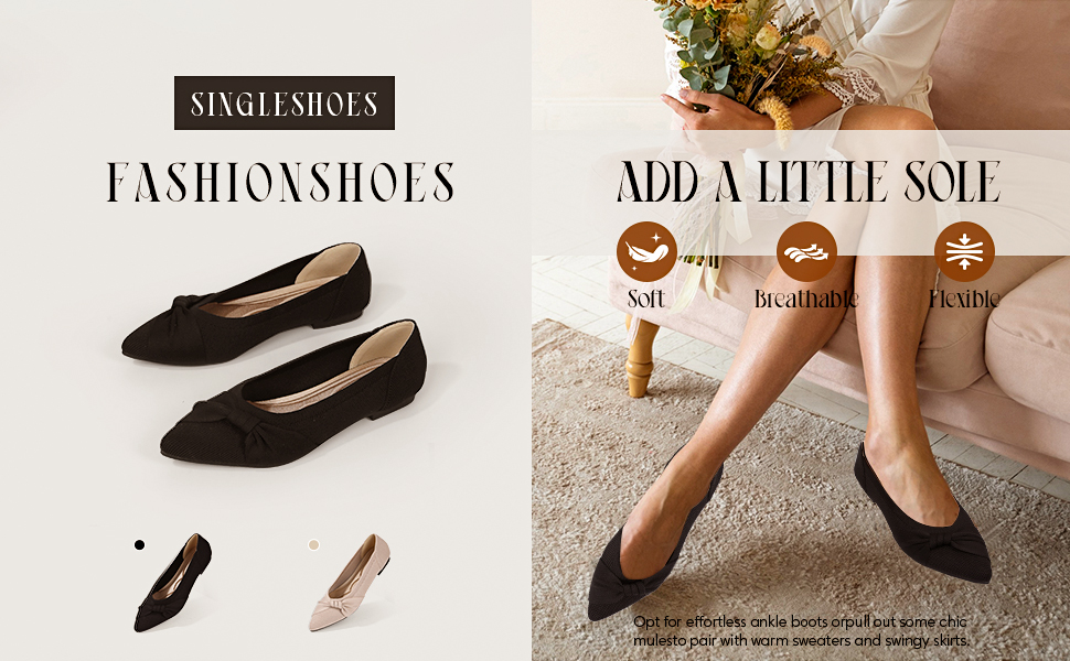 pointed toe flats