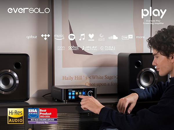 Amazon.com: Eversolo Play | Music Streamer with DAC & Amplifier