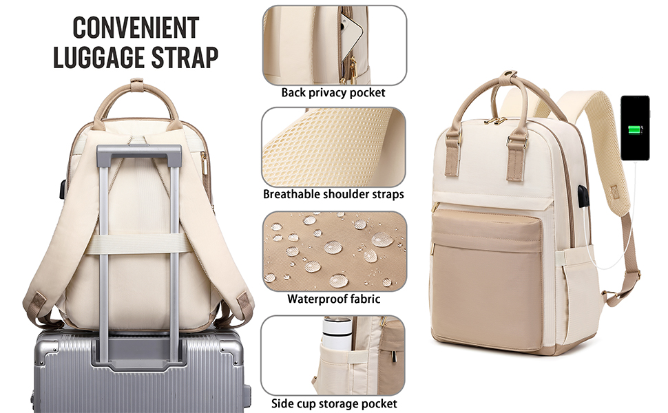 Laptop Backpack for Women 15.6 Inch Laptop Bag Fashion Backpacks Stylish 