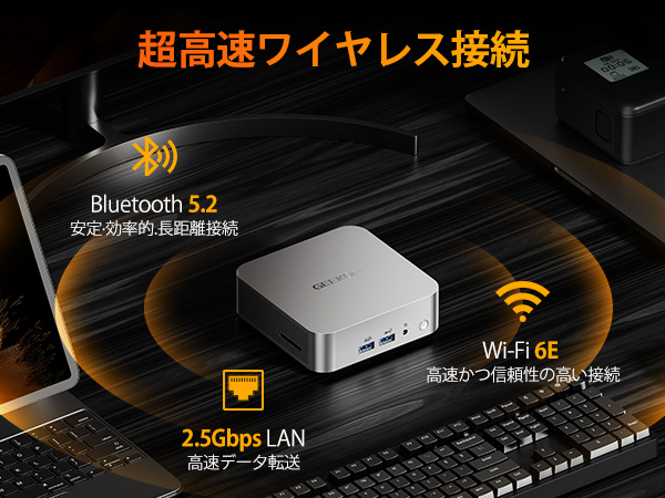 ⭕️ 超小型超高性能MiniPC GEEKOM A8 32GB,1TB SSD AI PC用NPUプロセッサー Ryzen 9搭載 A8ミニ PC｜GEEKOM（ギコム)
