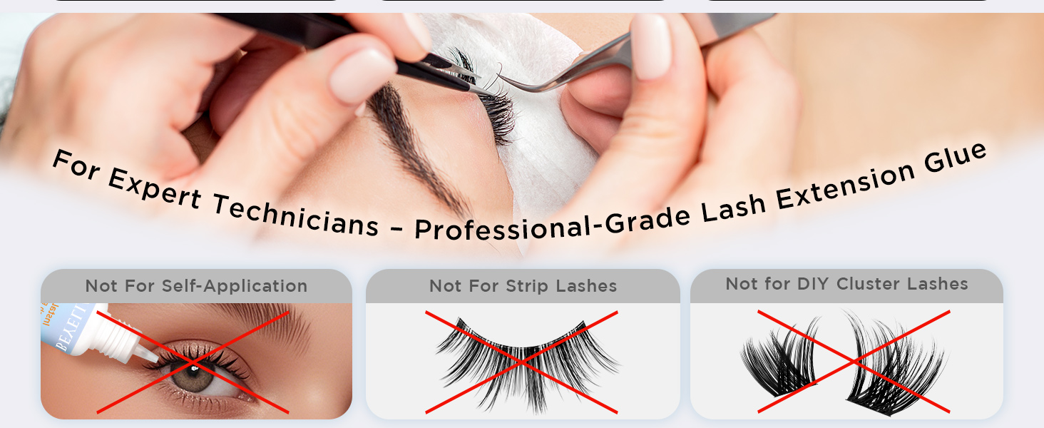eyelash glue sensitive eyes