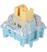 EPOMAKER Sea Salt Silent Mechanical Keyboard Switches Set, Pre-Lubed Linear Switch with LED Slot,...