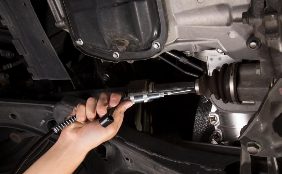 Steelman Straight Angled Extension PushOn Tip Grease Gun Adapter, 5inches for Long