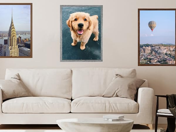 Amazon.com - HLiWEGNS Matte Gold 16x24 Frame Set of 3