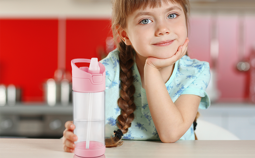 wedrink Kids Water Bottle with Straw BPAFree Tritan Leak